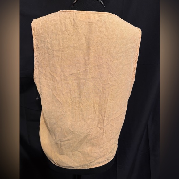 Carole Little Beige Button-Front Blouse - Picture 2 of 3